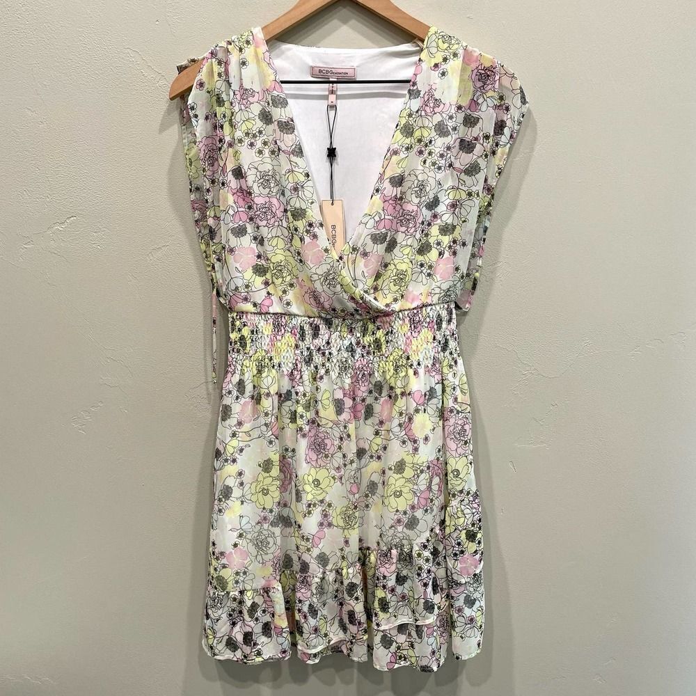 NWT BCBGeneration Color Storybook Floral Dress - Size: XS